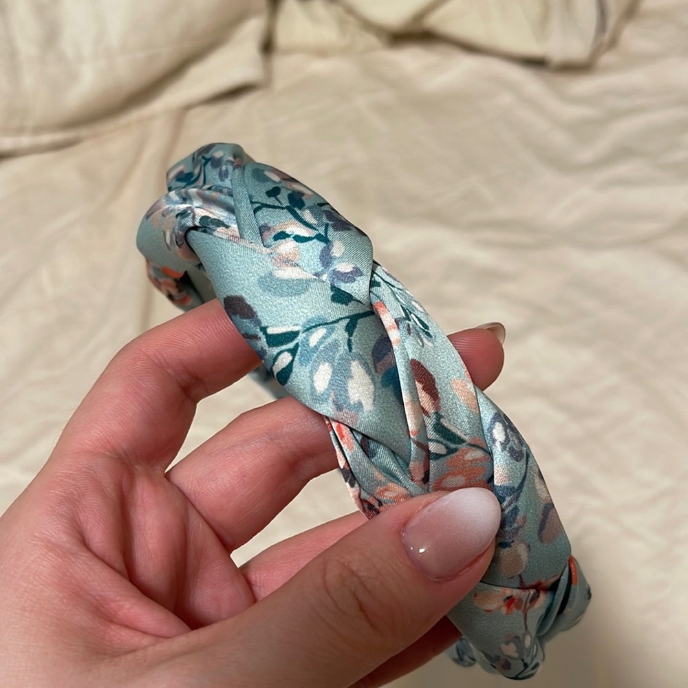 Silk floral hair band
